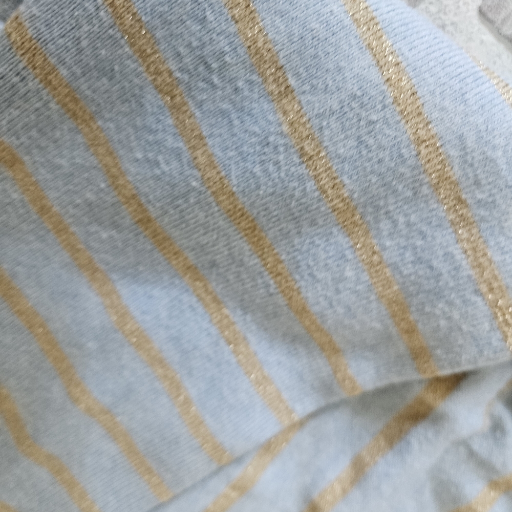 Lilly Pulitzer Lightweight Blue & Gold Sweater - Picture 5 of 6